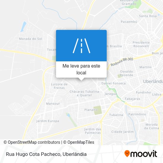 Rua Hugo Cota Pacheco mapa