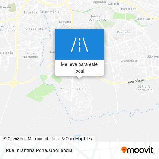 Rua Ibrantina Pena mapa