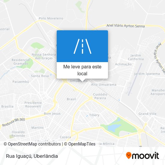 Rua Iguaçú mapa