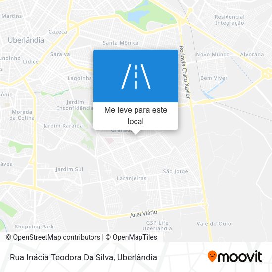 Rua Inácia Teodora Da Silva mapa