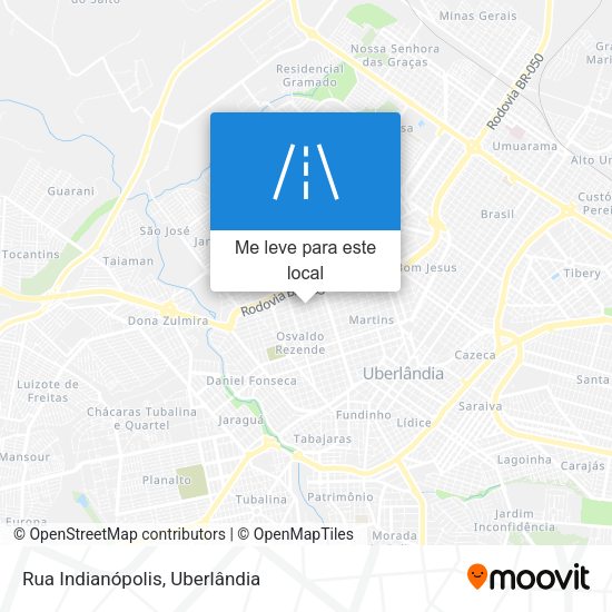Rua Indianópolis mapa