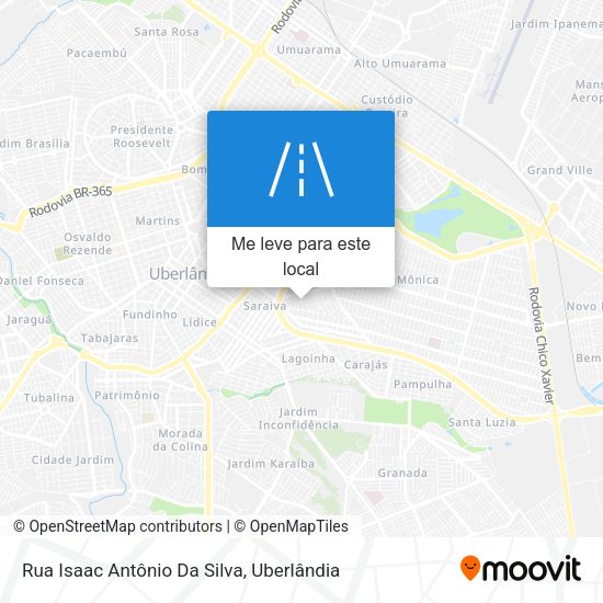 Rua Isaac Antônio Da Silva mapa