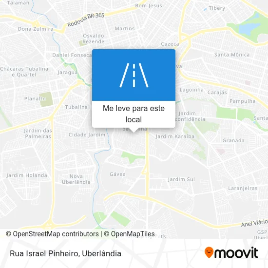 Rua Israel Pinheiro mapa