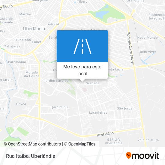Rua Itaíba mapa