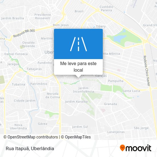 Rua Itapuã mapa