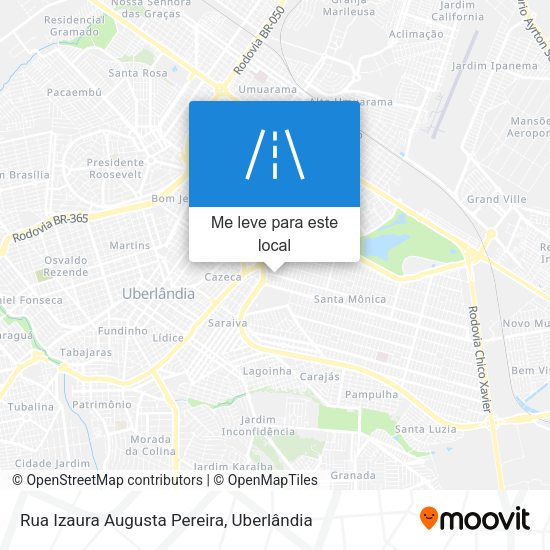 Rua Izaura Augusta Pereira mapa