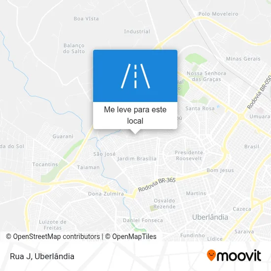 Rua J mapa