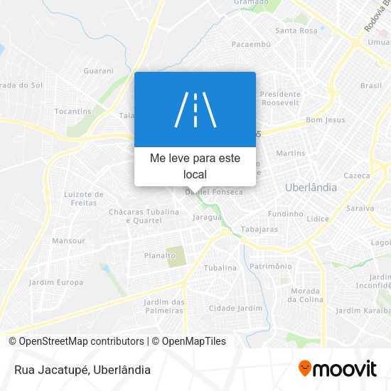 Rua Jacatupé mapa