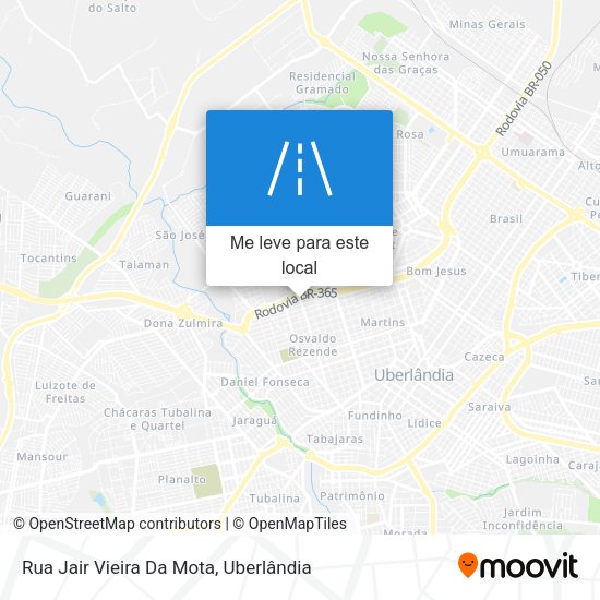 Rua Jair Vieira Da Mota mapa