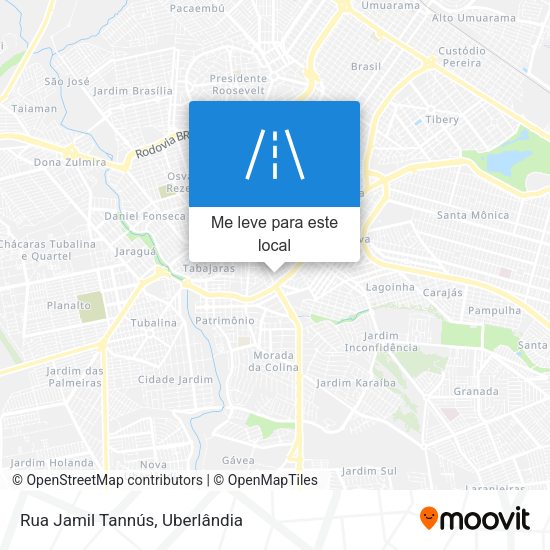 Rua Jamil Tannús mapa