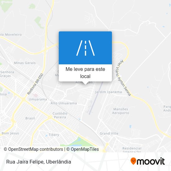 Rua Jaíra Felipe mapa