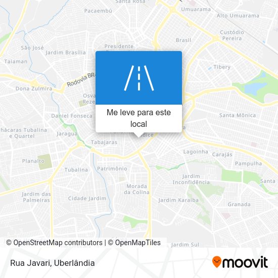 Rua Javari mapa