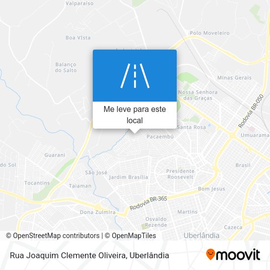 Rua Joaquim Clemente Oliveira mapa