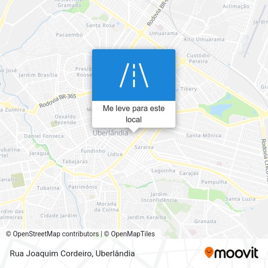 Rua Joaquim Cordeiro mapa