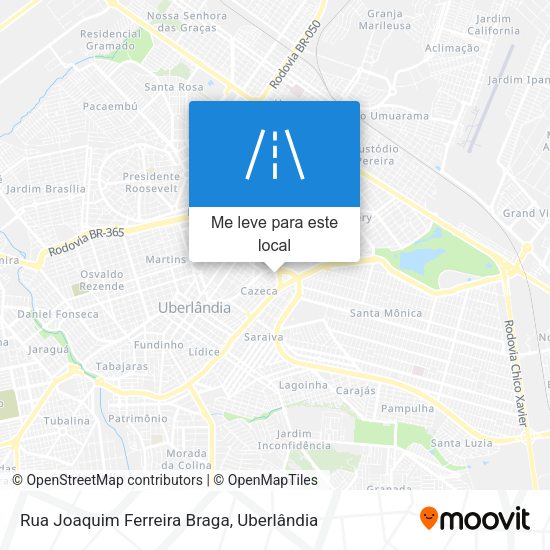 Rua Joaquim Ferreira Braga mapa