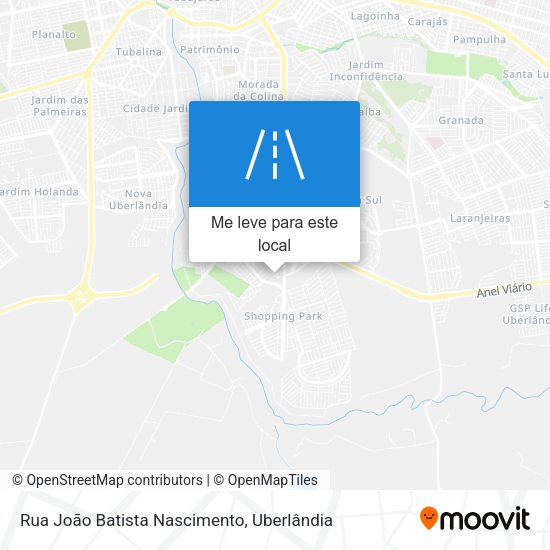 Rua João Batista Nascimento mapa