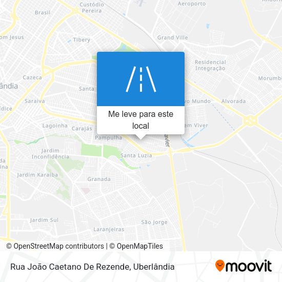 Rua João Caetano De Rezende mapa