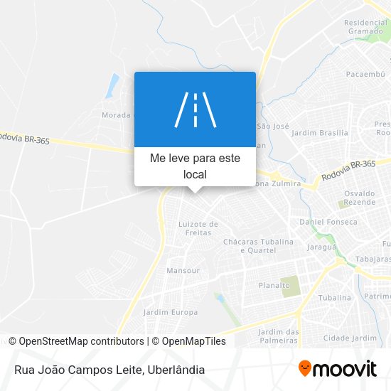 Rua João Campos Leite mapa