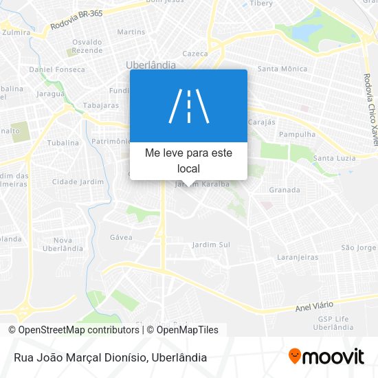 Rua João Marçal Dionísio mapa