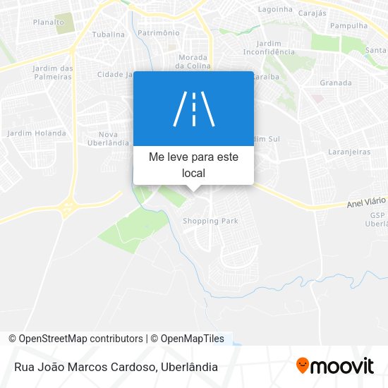 Rua João Marcos Cardoso mapa