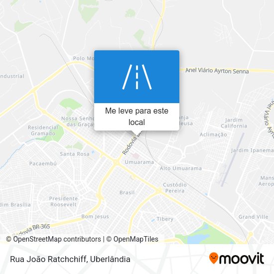 Rua João Ratchchiff mapa