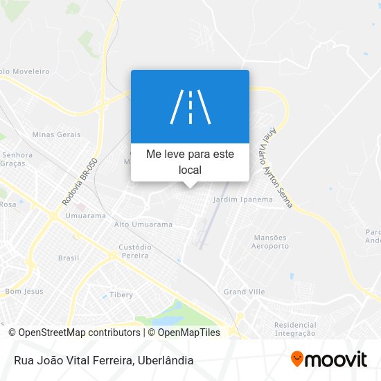 Rua João Vital Ferreira mapa