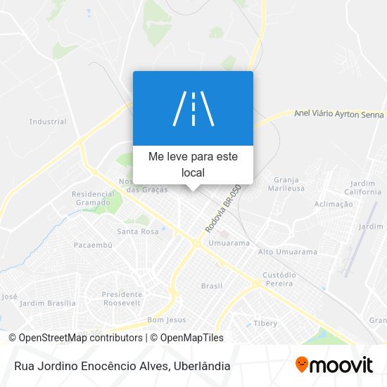 Rua Jordino Enocêncio Alves mapa