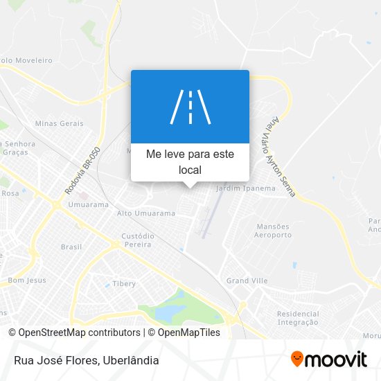 Rua José Flores mapa