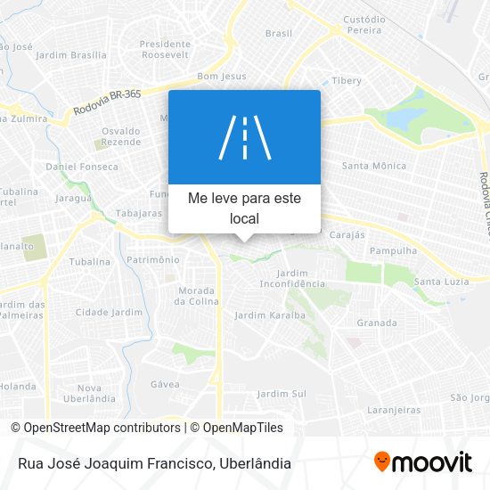 Rua José Joaquim Francisco mapa