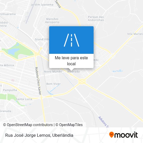 Rua José Jorge Lemos mapa