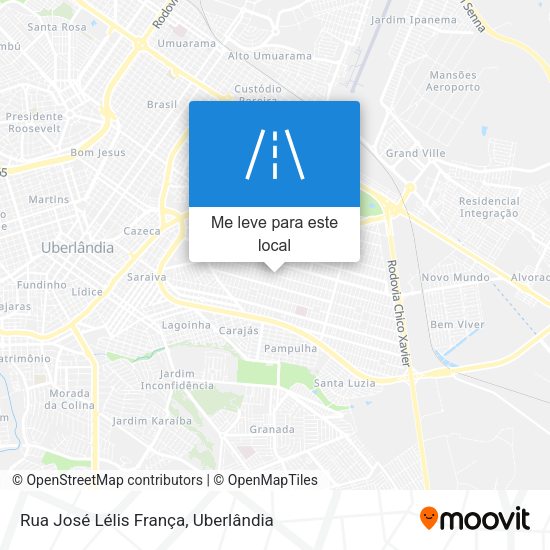 Rua José Lélis França mapa