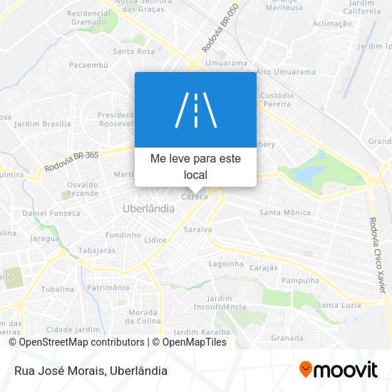 Rua José Morais mapa