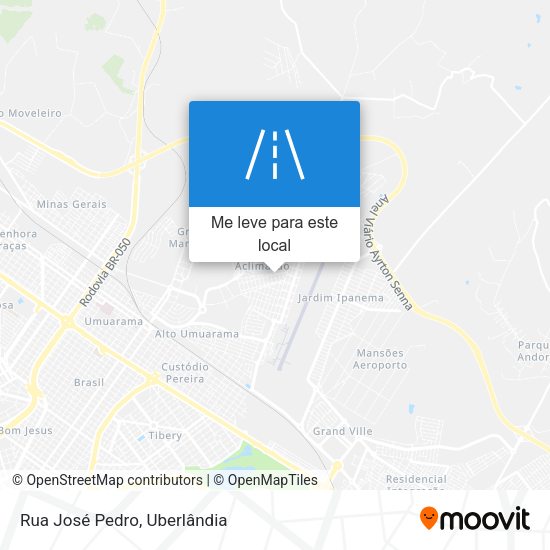 Rua José Pedro mapa