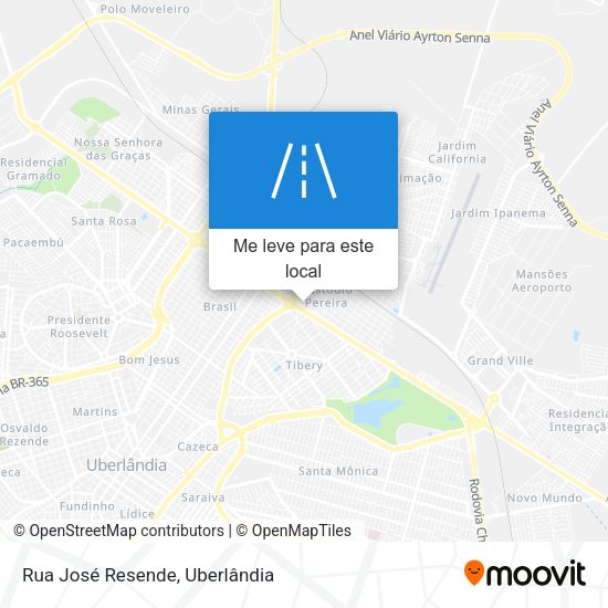 Rua José Resende mapa