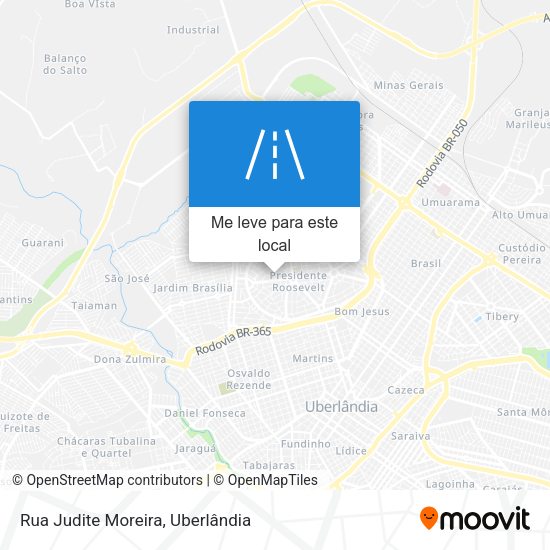 Rua Judite Moreira mapa