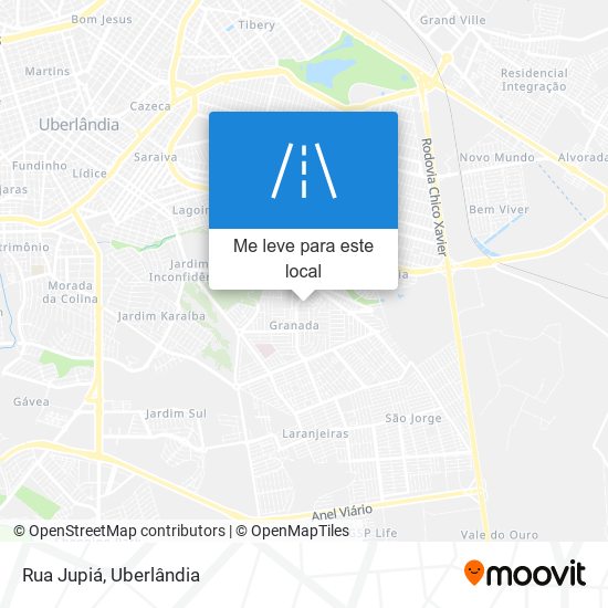 Rua Jupiá mapa