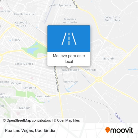 Rua Las Vegas mapa