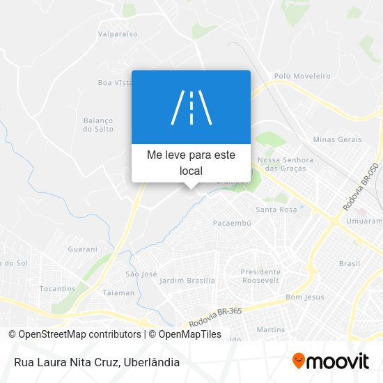 Rua Laura Nita Cruz mapa
