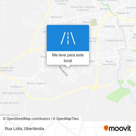 Rua Lídia mapa