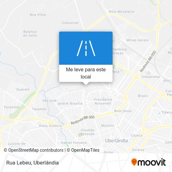 Rua Lebeu mapa