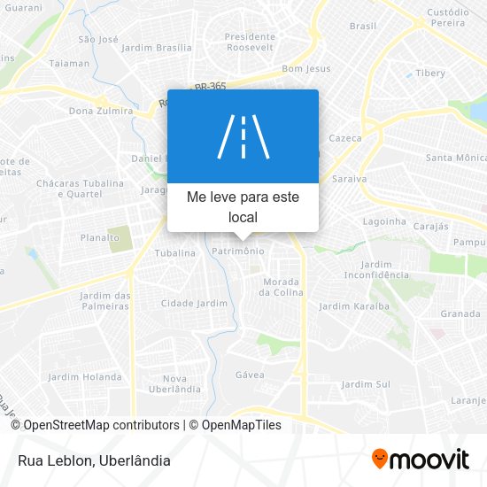 Rua Leblon mapa