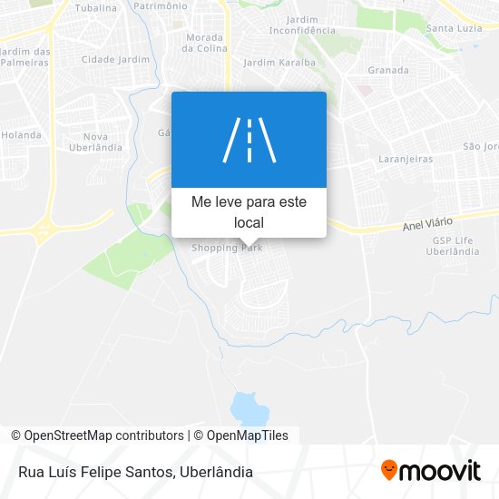 Rua Luís Felipe Santos mapa