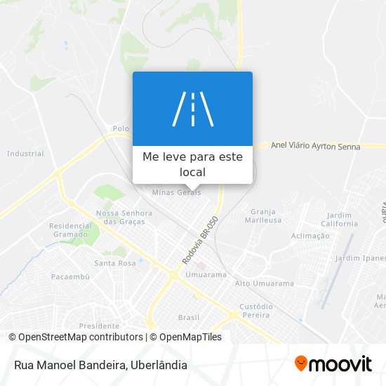 Rua Manoel Bandeira mapa