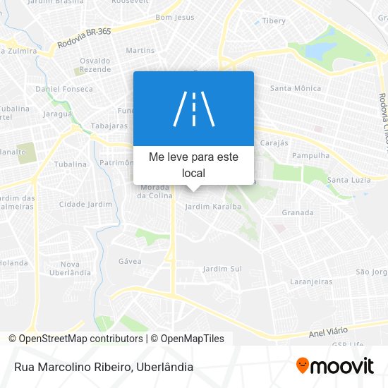 Rua Marcolino Ribeiro mapa