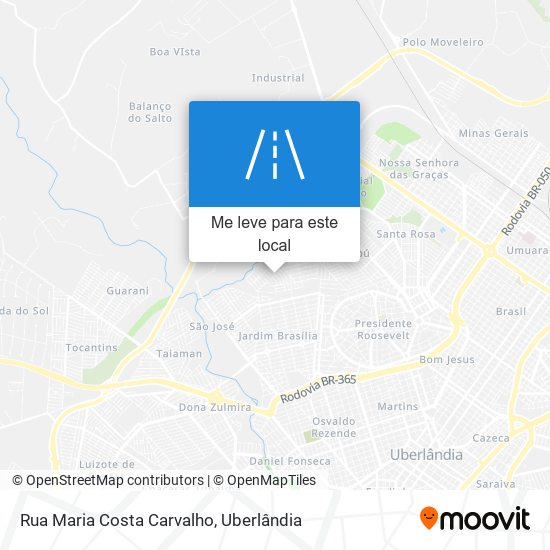 Rua Maria Costa Carvalho mapa