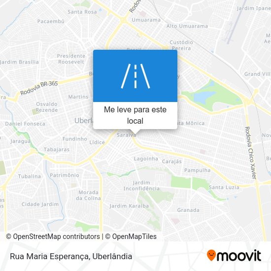 Rua Maria Esperança mapa