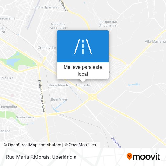 Rua Maria F.Morais mapa