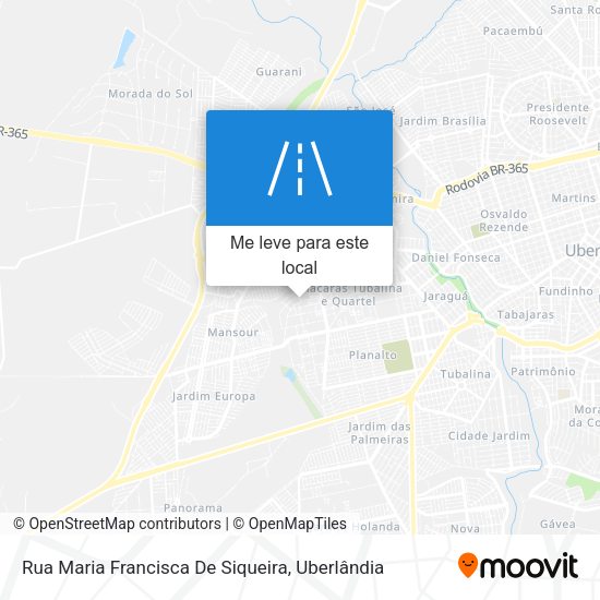 Rua Maria Francisca De Siqueira mapa