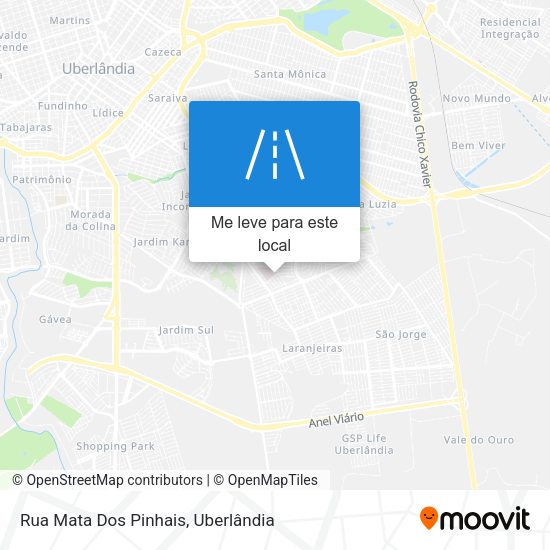 Rua Mata Dos Pinhais mapa