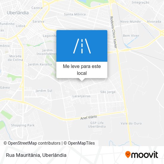 Rua Mauritânia mapa